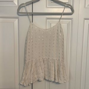 Club Monaco Peplum Tank Top White Size XS
